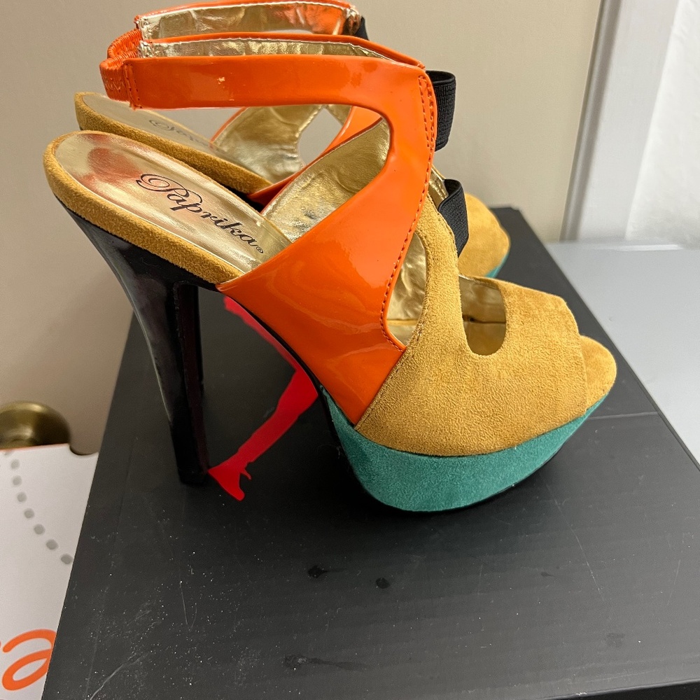 Multi colored heels